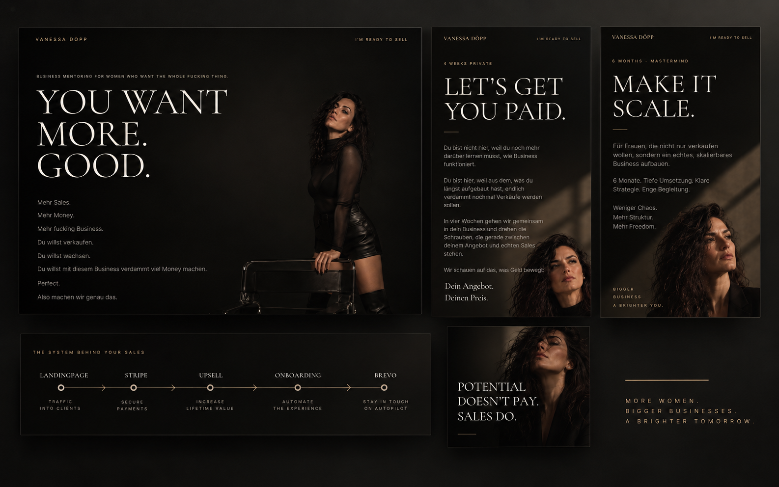 YOU GO FIRST Academy Seiten, Landingpages und Content